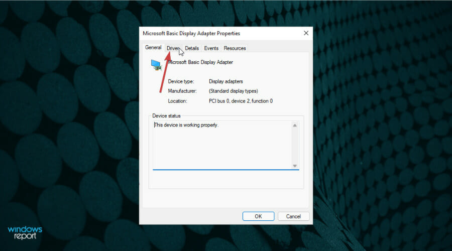 driver tab (windows 11 widgets not working)