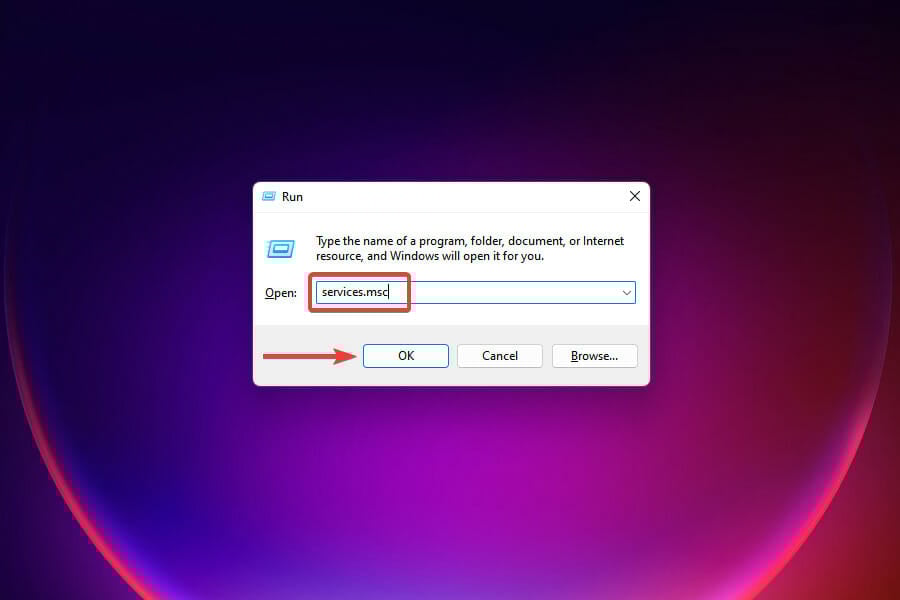 Launch the Service app