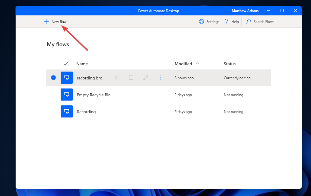 windows 11 macro desktop power automate
