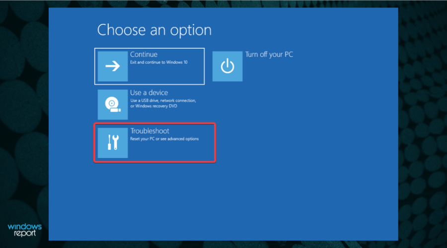 start menu troubleshoot options