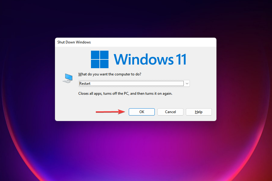 Restart the PC