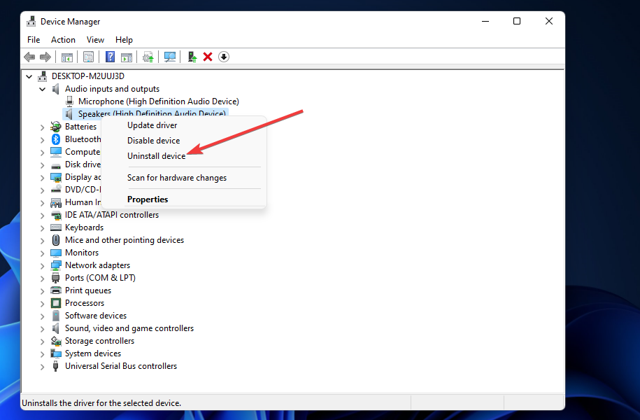 Uninstall device option windows 11 razer synapse failed to install