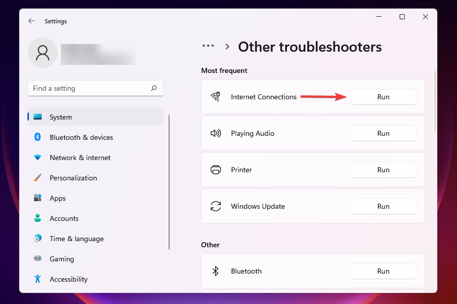 Rulați instrumentul de depanare a conexiunilor la internet pentru a remedia problema cu viteza scăzută a internetului