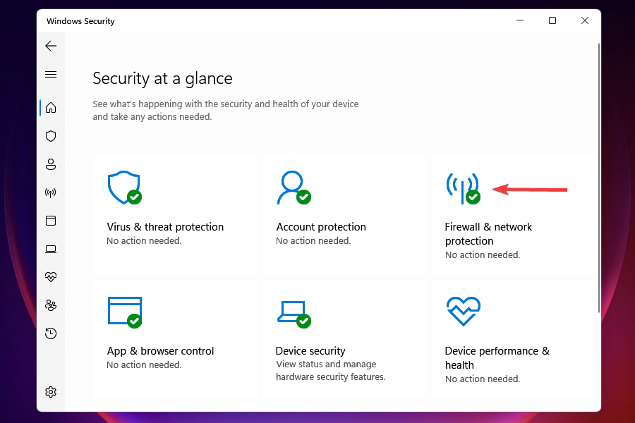 Firewall & network protection