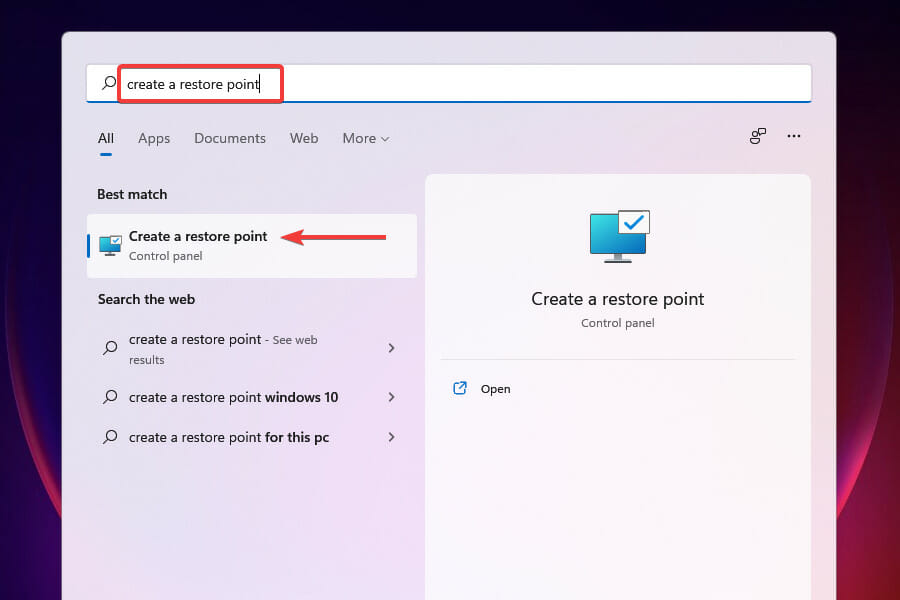 System Restore to fix windows 11 stuck in tablet mode