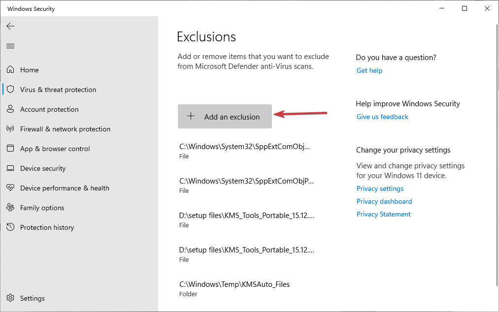 add-exclusion