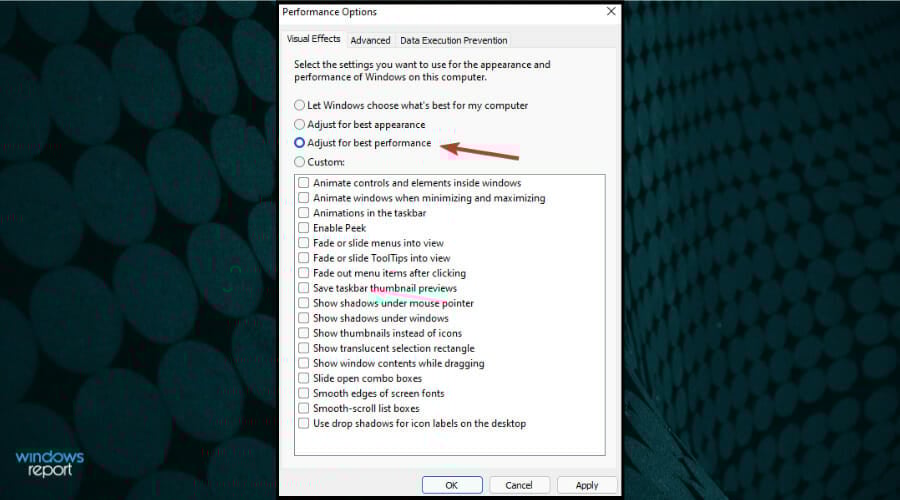 adjust for best performance windows 11