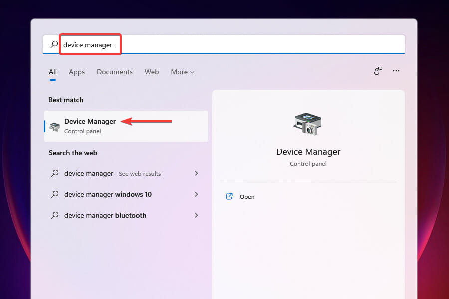 Avvia Gestione dispositivi per correggere il surriscaldamento in Windows 11
