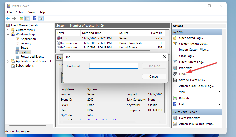 Find option unexpected_kernel_mode_trap windows 11
