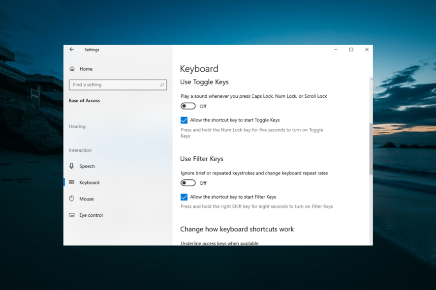 keyboard making clicking noise