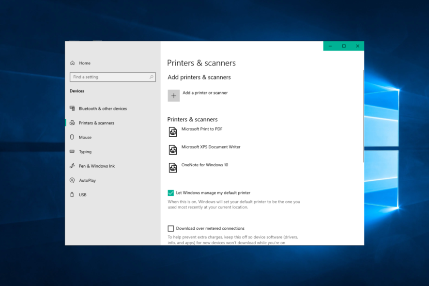 printer-w10 printer attention required