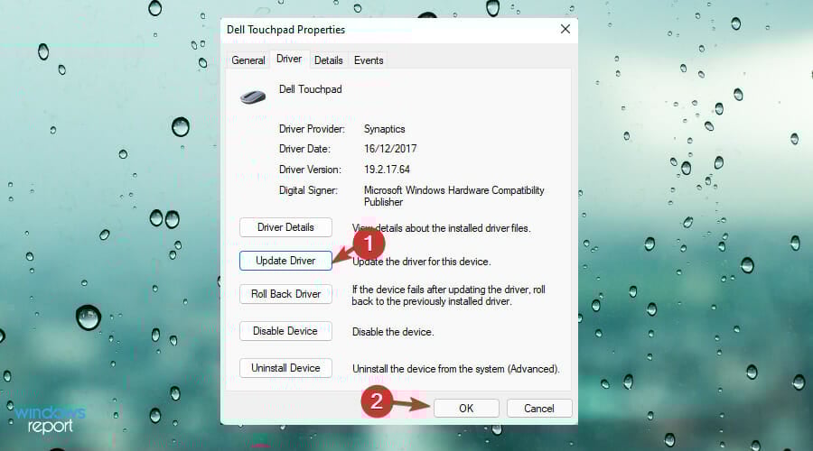 touchpad Windows 11 not working