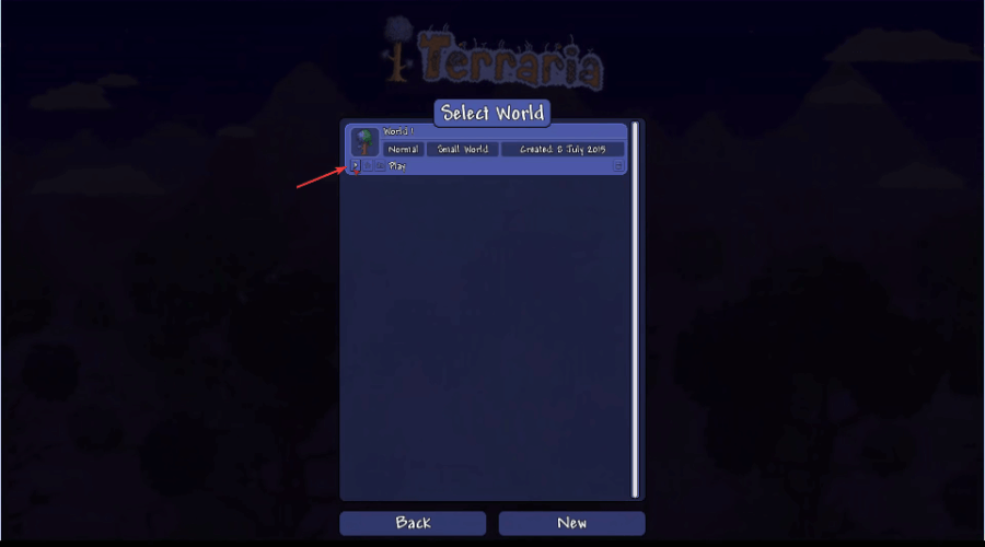 select world terraria