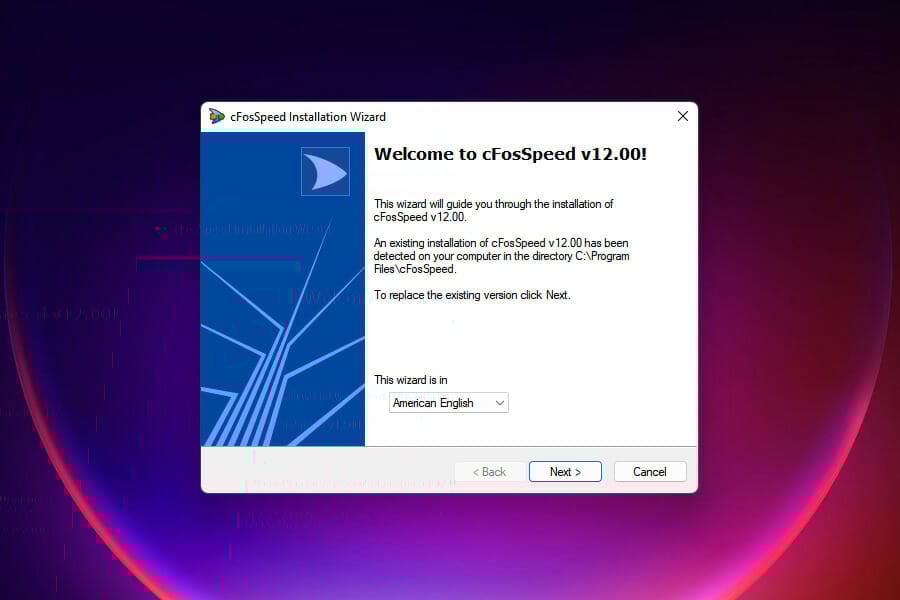 install cFossSpeed