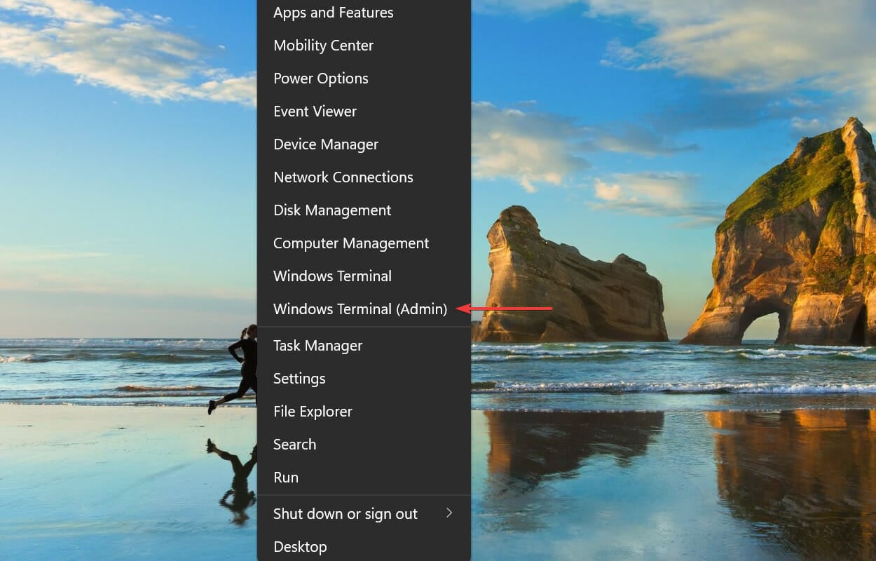Launch Windows Terminal (Admin)