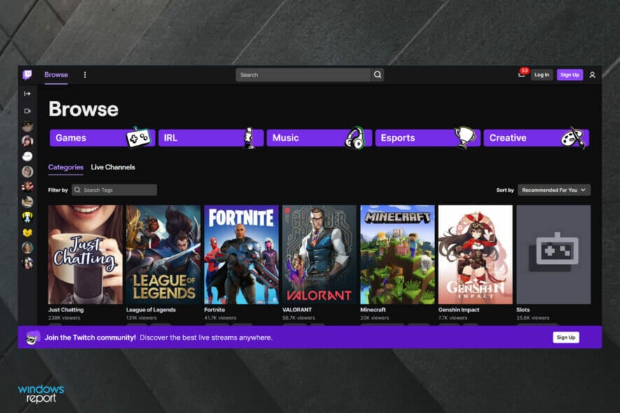 No audio on some Twitch streams [Complete fix]