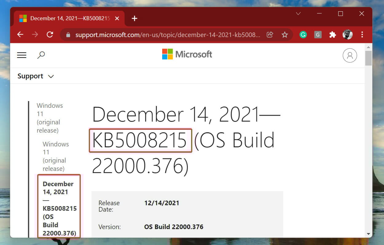 Manually install updates to fix installer encountered an error 0x800f0905