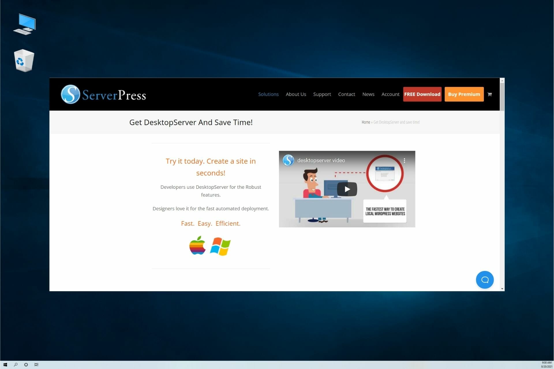 How to install WordPress on Windows 10