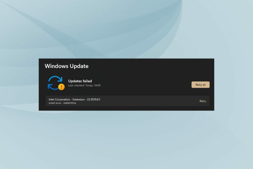 Fix 0x8007012a install error in Windows 11