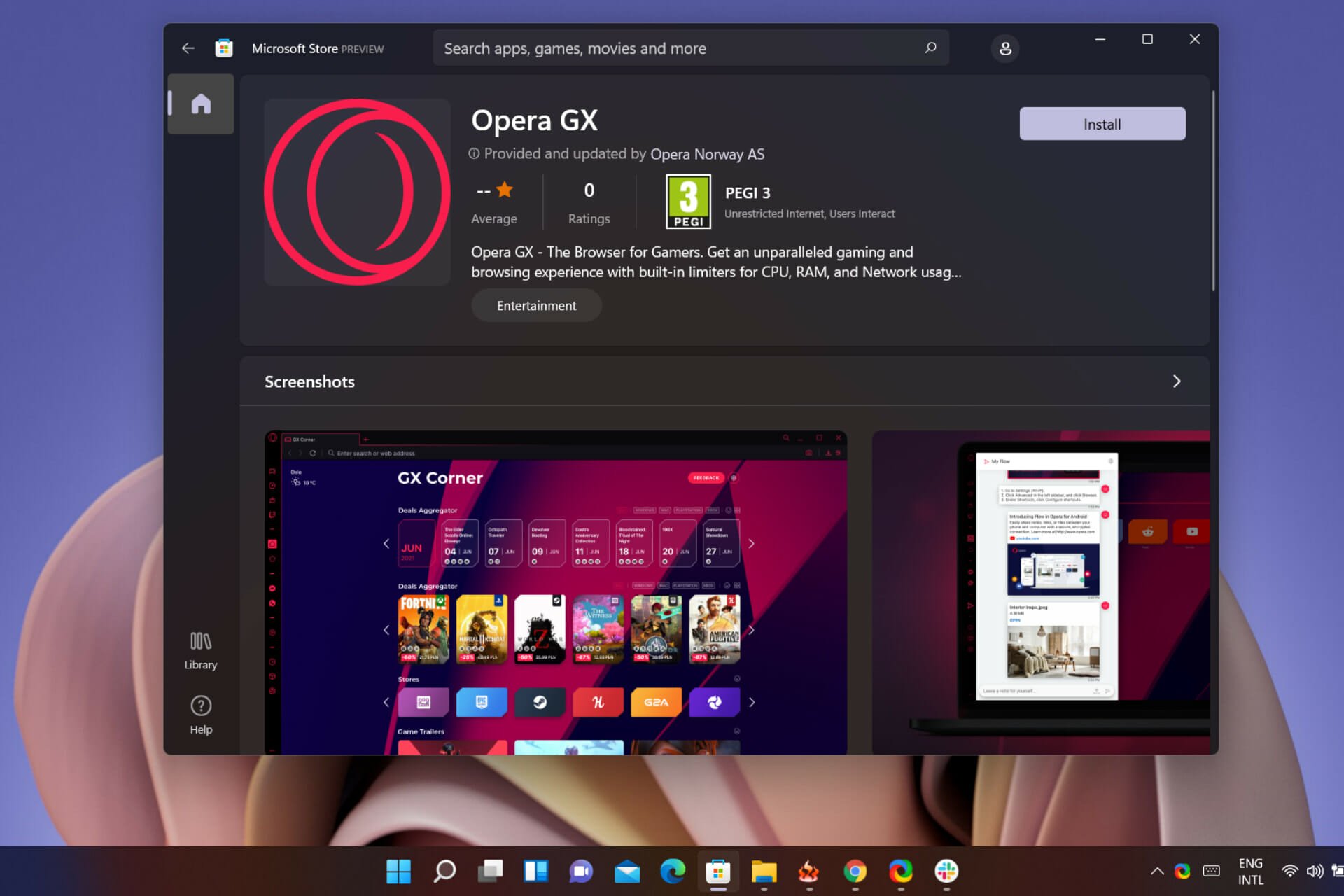 opera GX store