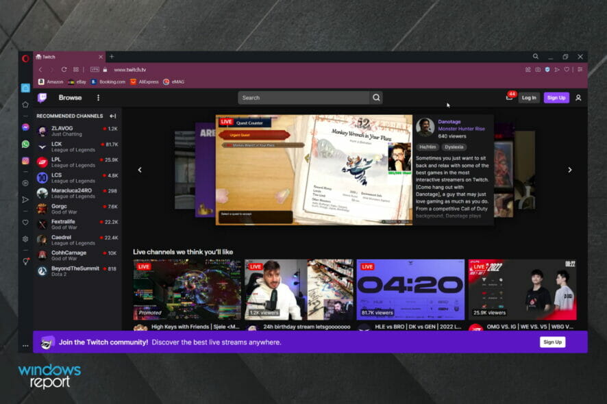 Twitch error while loading followed channels [Expert Fix]