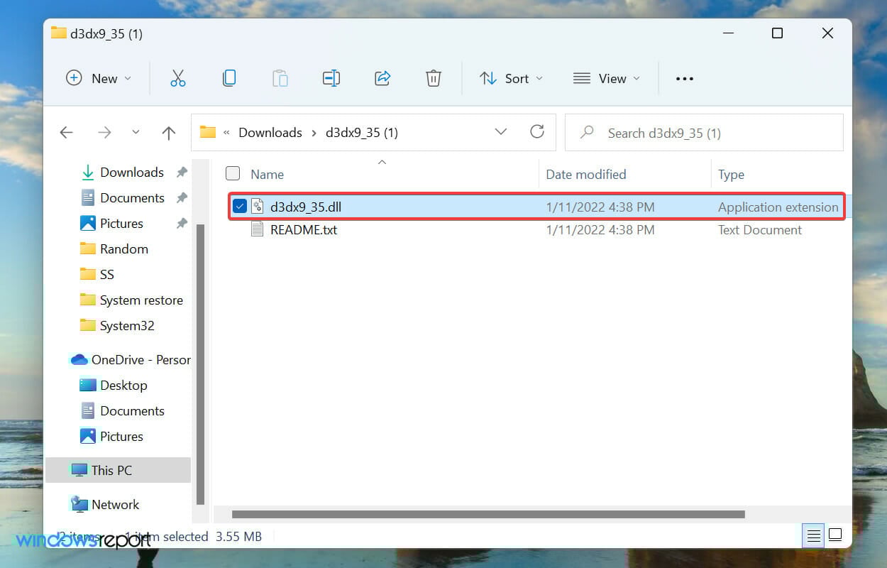 Copy DLL file
