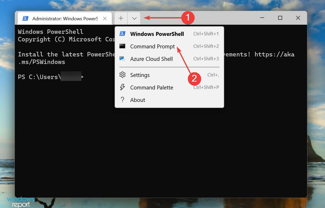 Open Commnd Prompt to fix can't install windows 11 on ssd