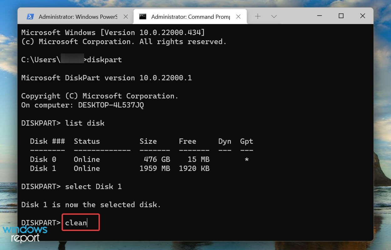 clean to fix can't install windows 11 on ssd