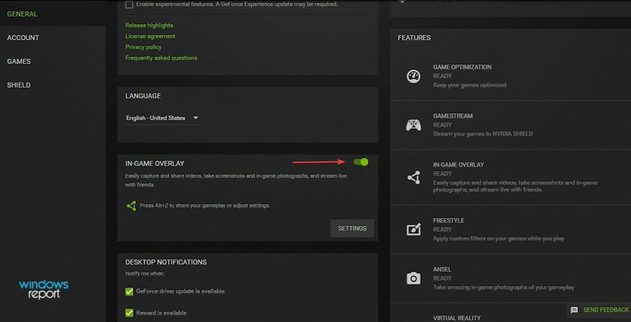 Disable NVIDIA overlay to fix msi afterburner not working windows 11