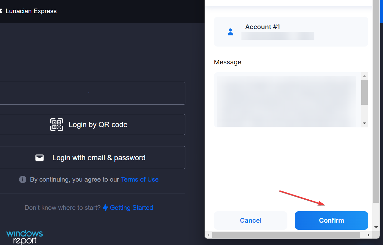 Confirm Login