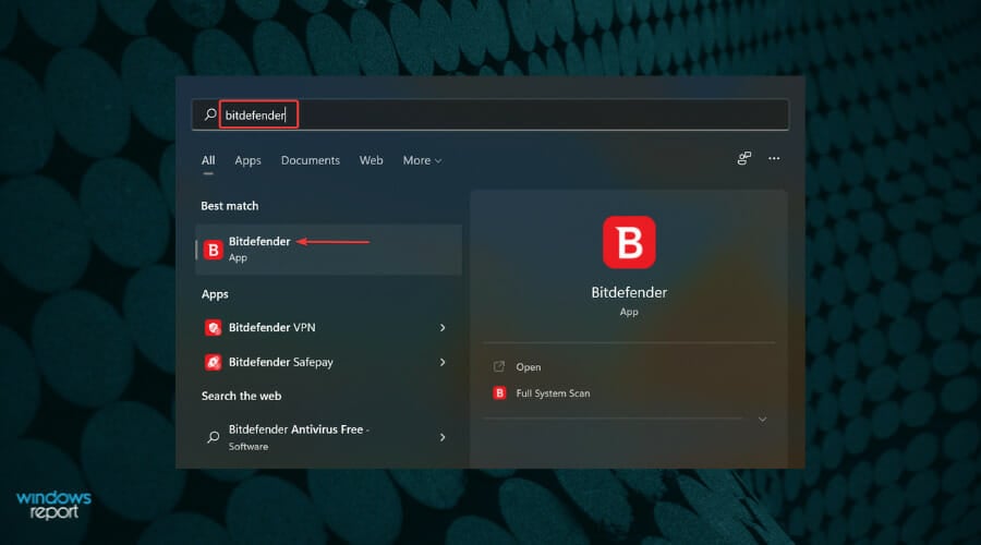 Launch BitDefender to disable unsafe wi-fi network (notification)