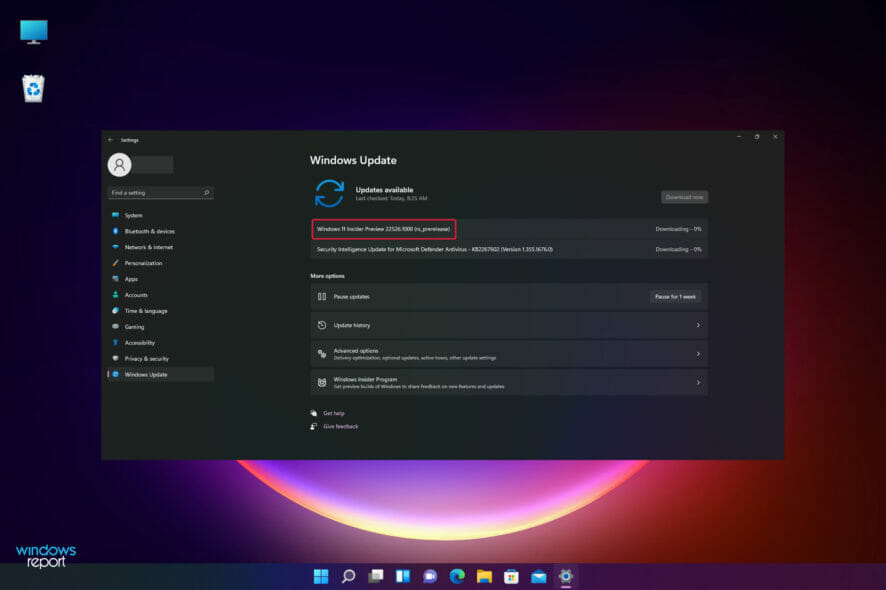 Windows 11 Build 22526