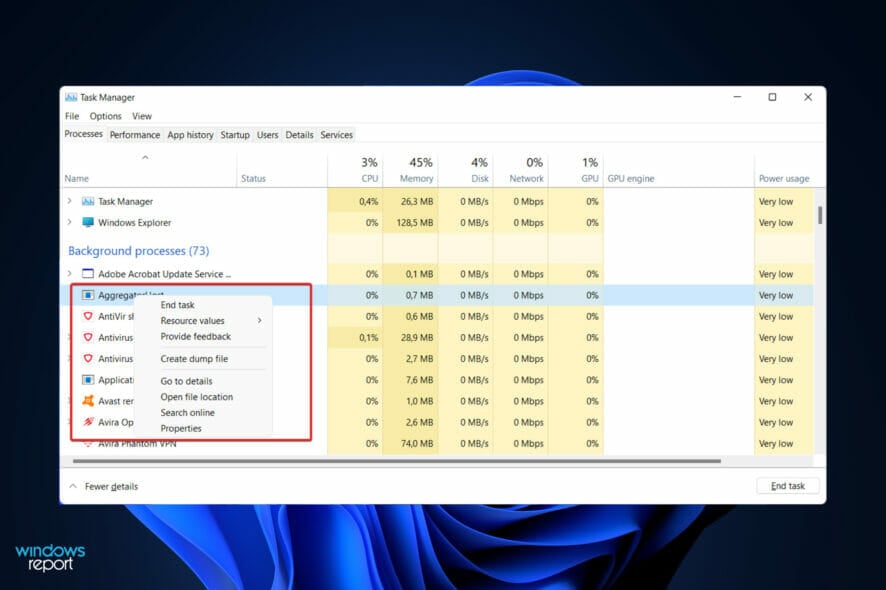 aggregator aggregator host.exe windows 11