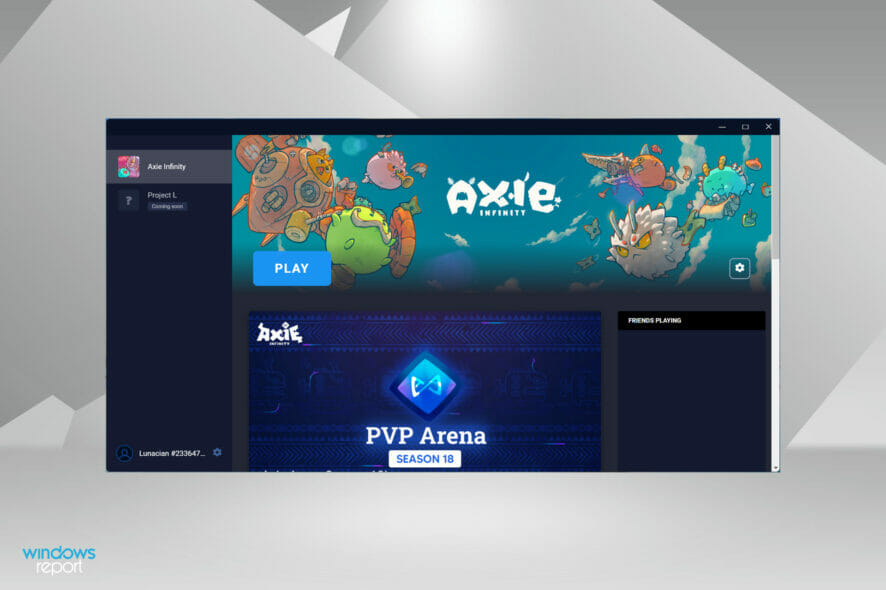 Fix Axie Infinity not working in Windows