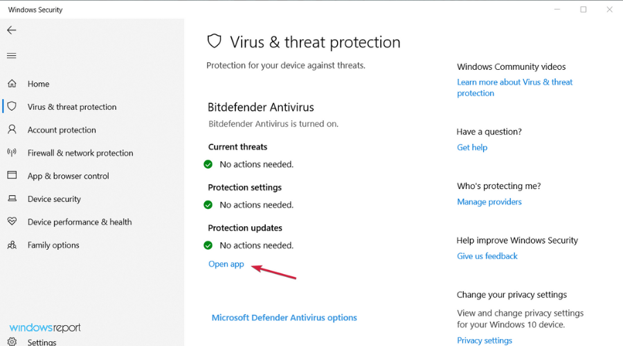 open-app-antivirus