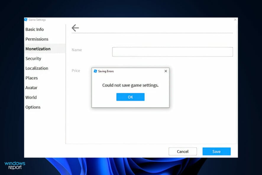 roblox roblox settings not saving