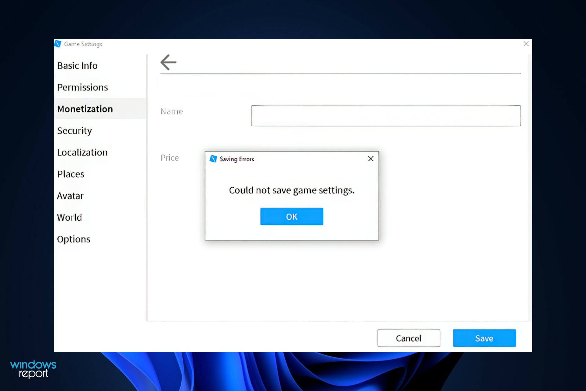 roblox roblox settings not saving