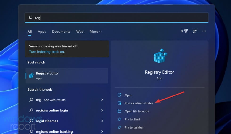 Run as administrator option disable dvr windows 11
