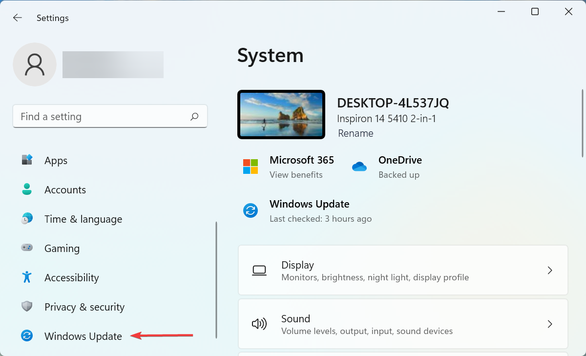 aggiornamento Windows