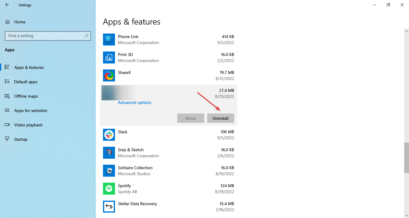 uninstall to fix side by side configuration is incorrect