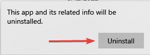 uninstall