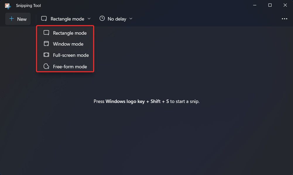 RECTANGLE-MODE How to screenshot on hp envy x360