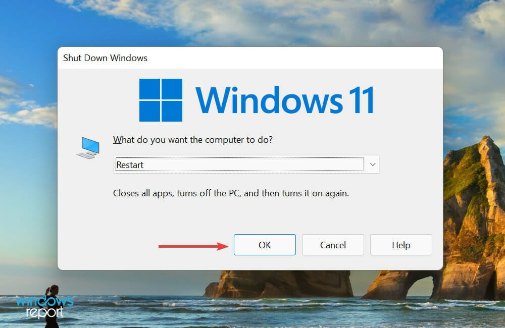 Confirm Restart