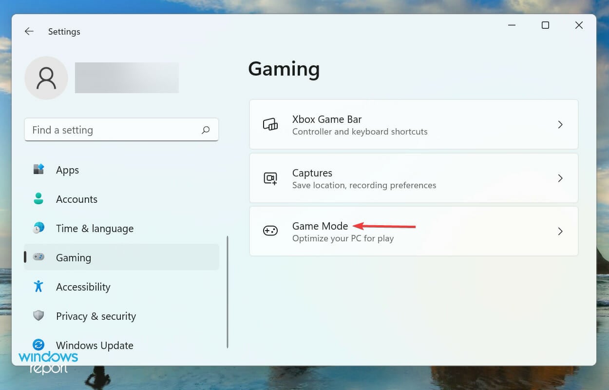Gaming Mode