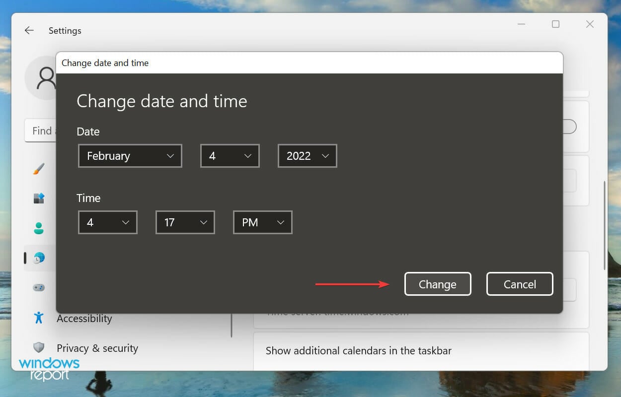 Change date and time to fix xbox app not launching games windows 11