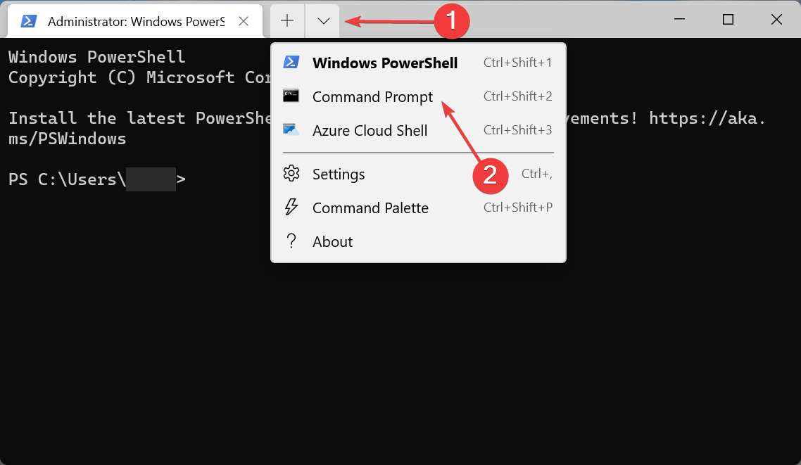 Open Command Prompt