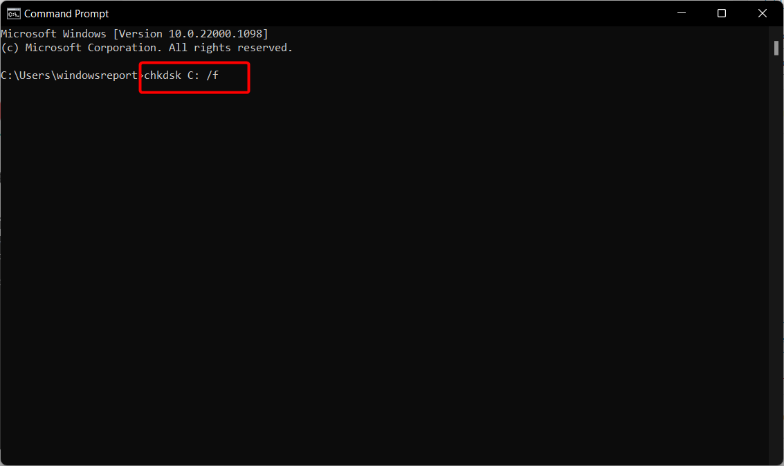 chkdsk-c-f ntoskrnl.exe bsod