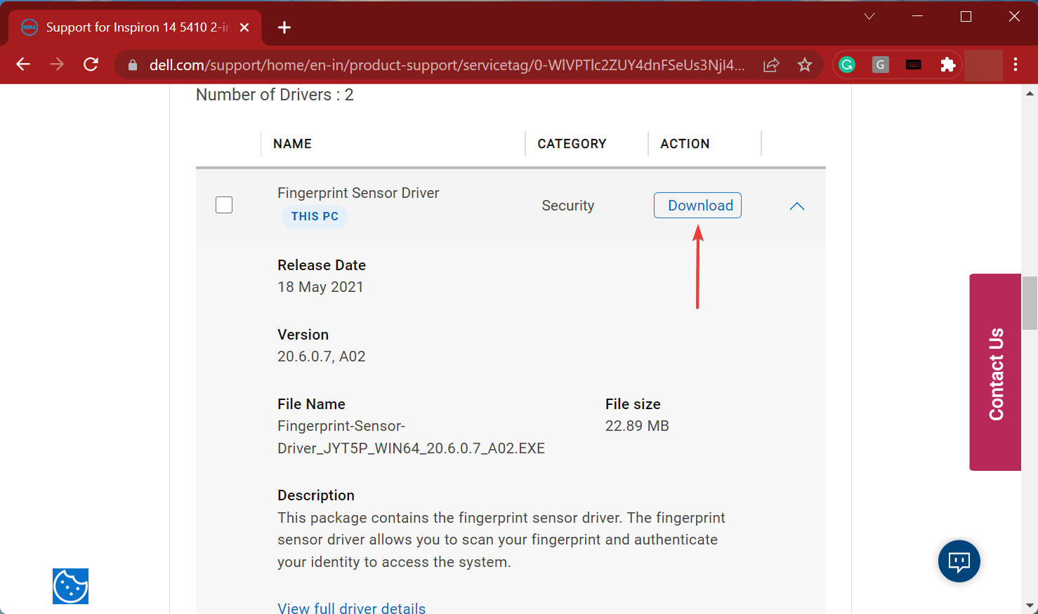 Scarica il driver per correggere i dispositivi biometrici che non vengono visualizzati in Gestione dispositivi Windows 11
