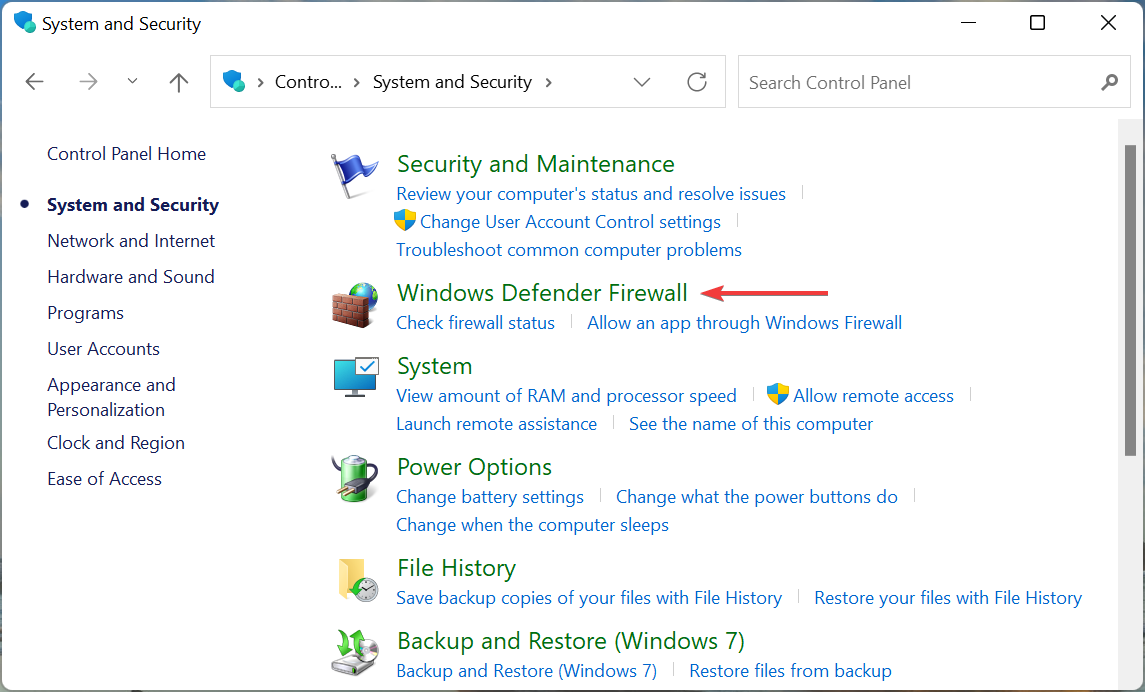 Windows Defender Firewall to fix windows 11 blocking websites