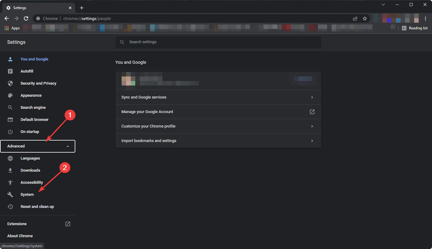 going system chrome